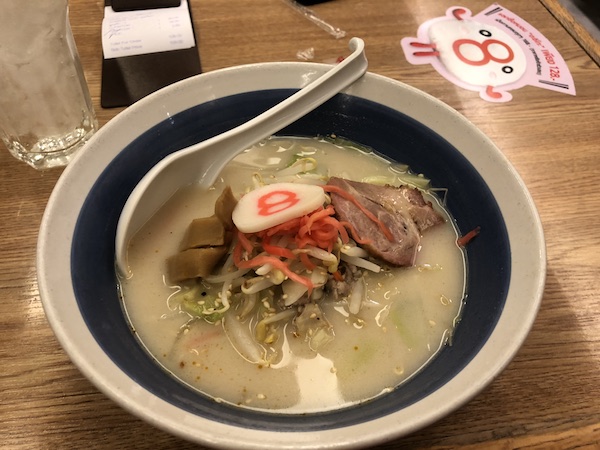 バンコクの野菜ラーメン