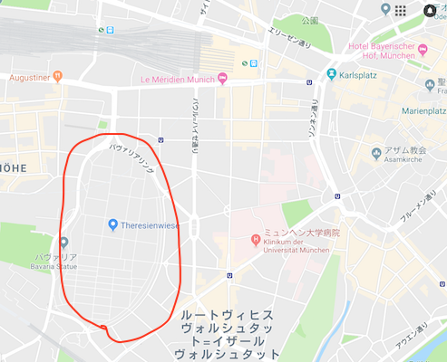 オクトーバーフェスト会場地図