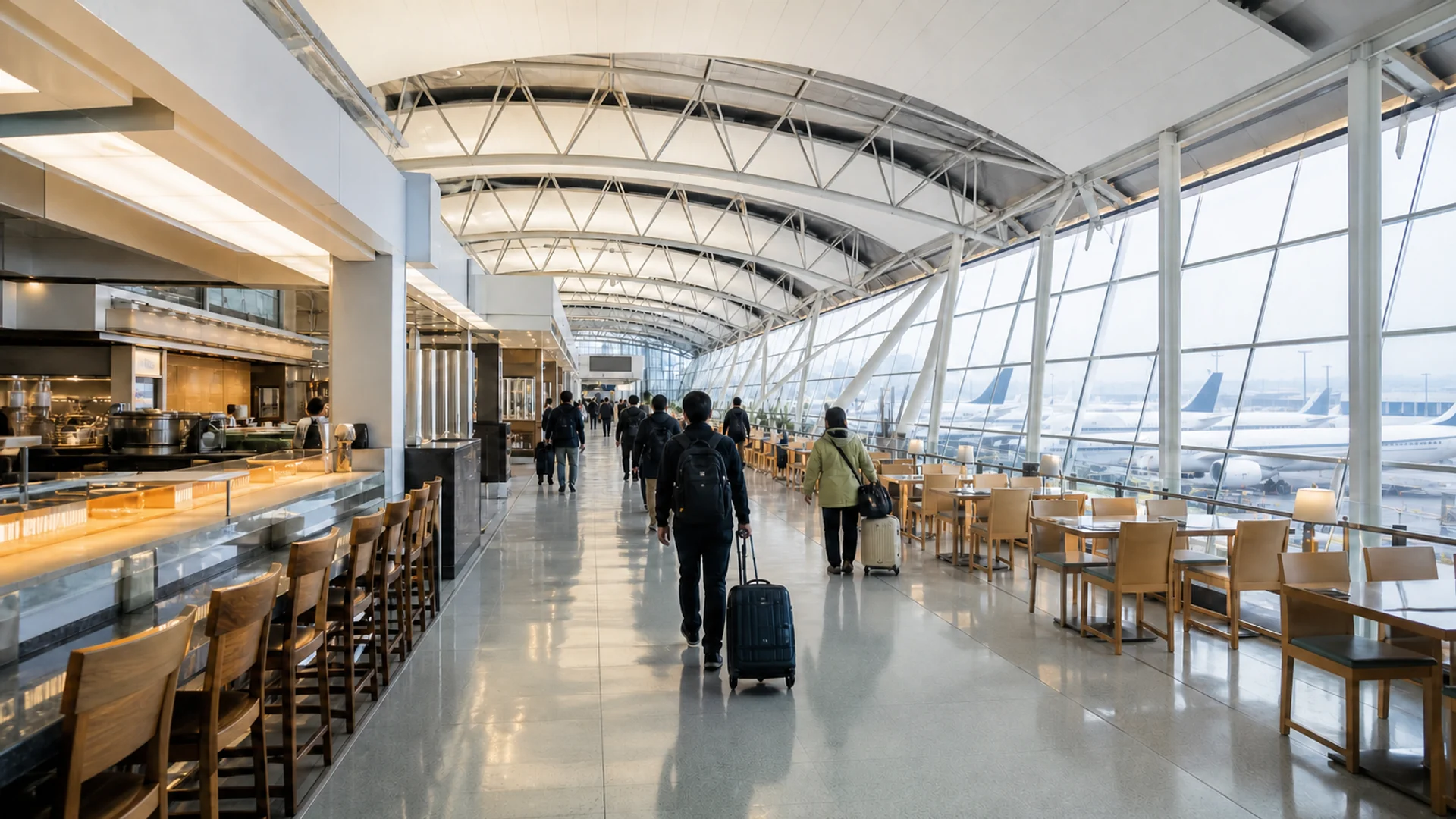 関西空港のグルメは保安検査の後が正解｜2026年に24店舗増えたT1