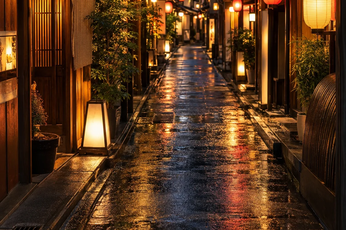 夜の道頓堀の街並みのイメージ