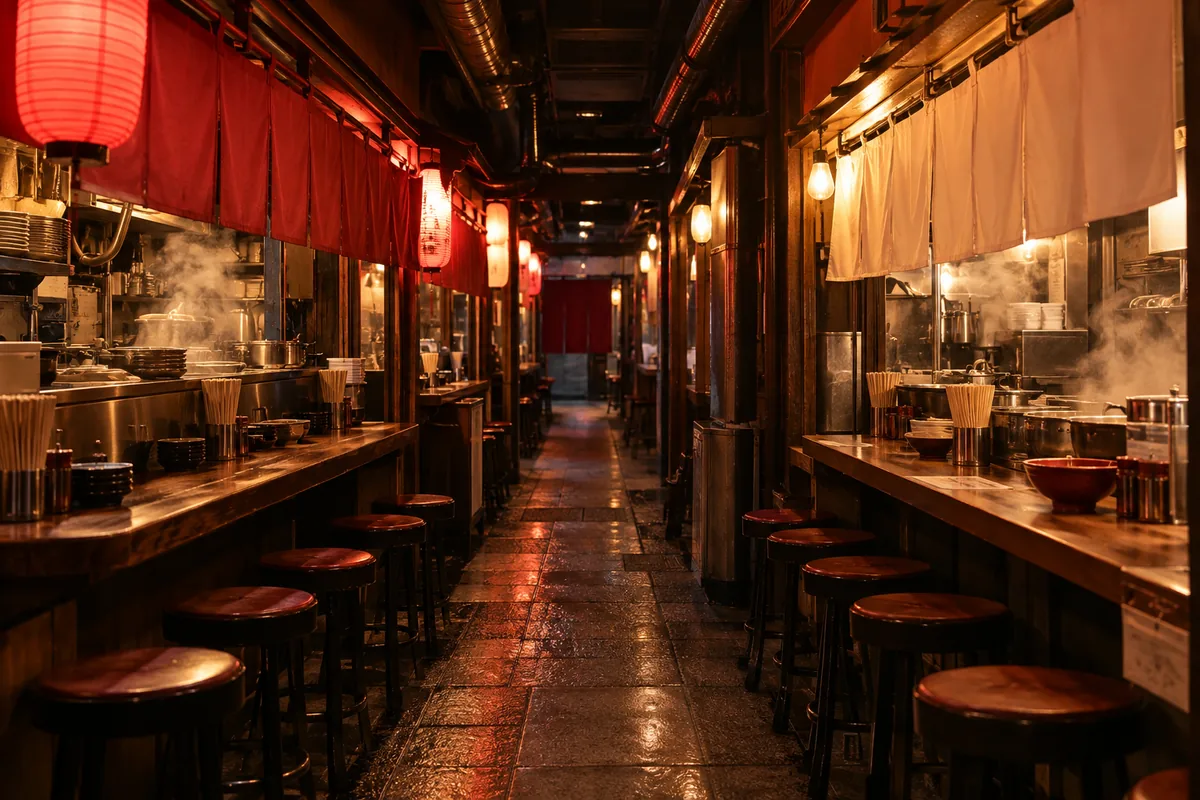 京都駅ビル10階の京都拉麺小路の通路のイメージ