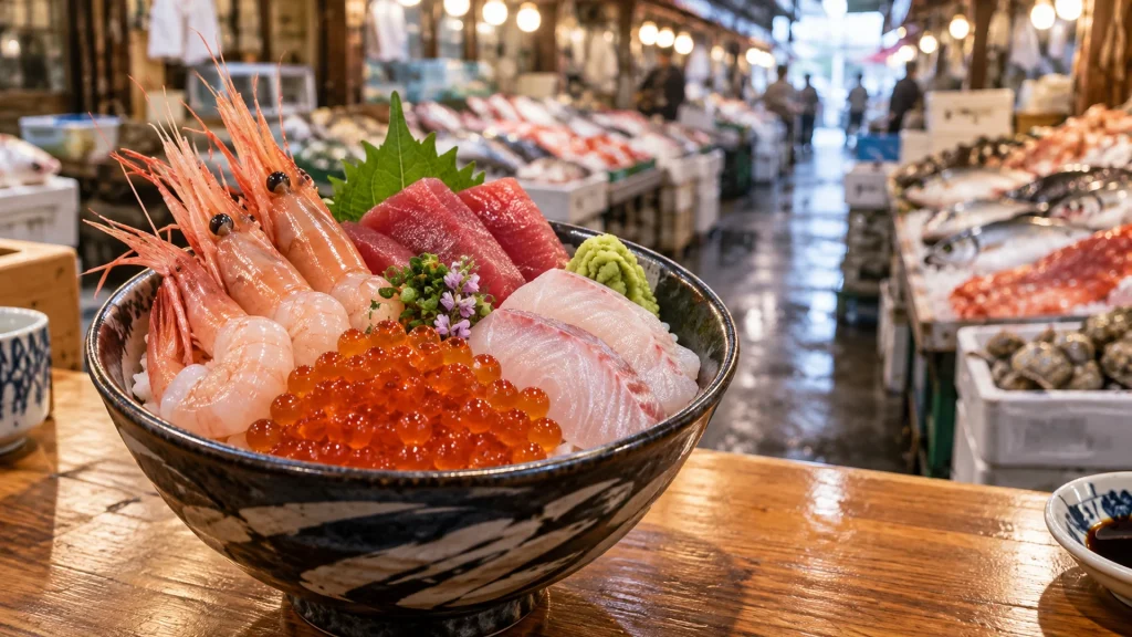近江町市場は食べ歩きより店先で｜朝7時から開く店と水曜の休みを数えた