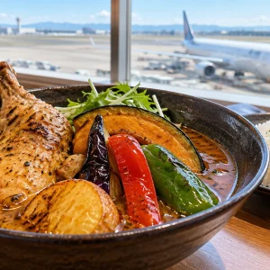 新千歳空港グルメはラーメン以外も3階で｜スープカレーと朝7時台の店